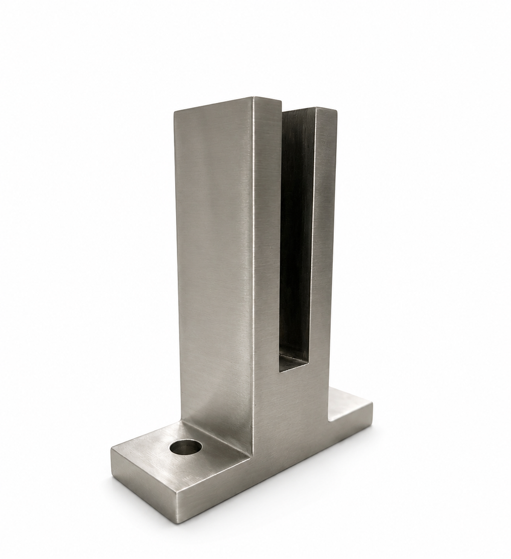 6½” Premium Super Heavy-Duty Frameless Glass Pool Fence & Railing Spigot – Duplex 2205 Marine Grade Stainless Steel