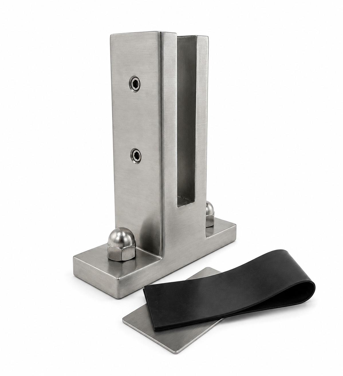 6½” Premium Super Heavy-Duty Frameless Glass Pool Fence & Railing Spigot – Duplex 2205 Marine Grade Stainless Steel
